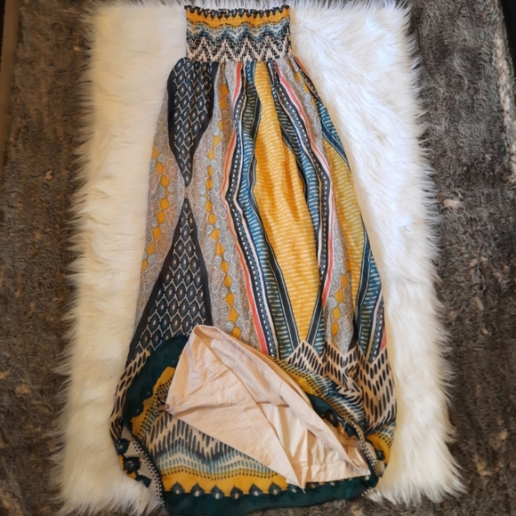 Bold Print Bandeau Maxi Dress - Picture 6 of 12